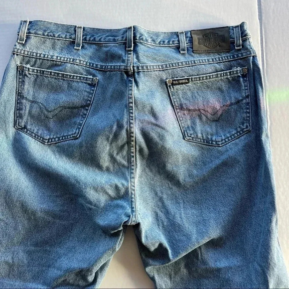 Harley Davidson Light Blue Jeans Men size 42x30 Made in USA - Picture 12 of 16